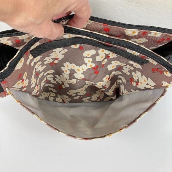 Skip Hop Cherry Blossom Print Messenger Diaper Bag - Picture 7 of 10